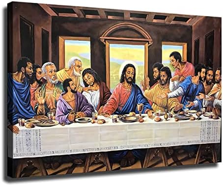 Тайната Вечеря на Исус Христос Плакат на Стенно Изкуство Стенен Декор Спалня Хол Баня Декоративна Живопис върху