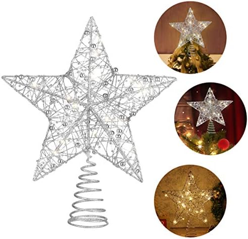 Toyvian Начало Декор 12 Инча Коледна Елха, Звезда, Коледни Украси, Зажженная Тел, коледа Коледа Звезда за Празнични