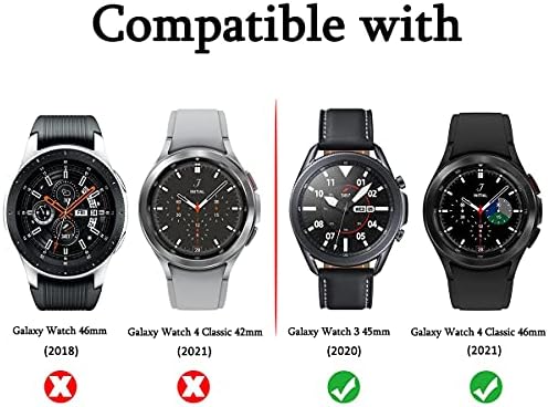 Защитно фолио Suoman 4-Pack за Samsung Galaxy Watch 3 45 мм, Защитен слой от закалено стъкло за Galaxy Watch 3 45