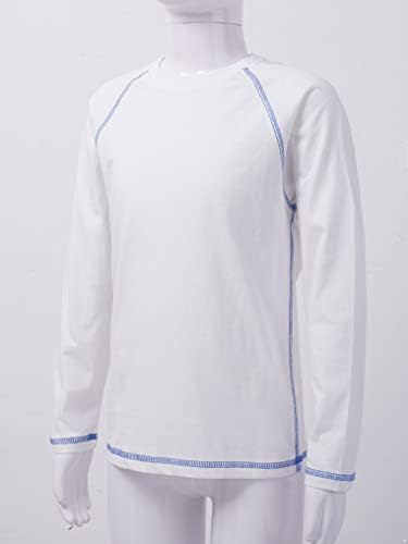Kaerm/ Памучни Ежедневни Блузи с Дълъг Ръкав За момчета и момичета, Тениска За Практикуване на Джогинг, Спортно