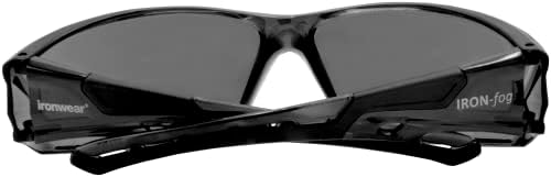 Защитни очила Ironwear 3085 фарове за ANSI Z87, съвместими със защита от UVA и UVB лъчи (черен / прозрачен)