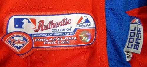 2011-13 Филаделфия Филис #18 Използван в играта Червена Риза ST BP 46 45 - Използваните в играта тениски MLB