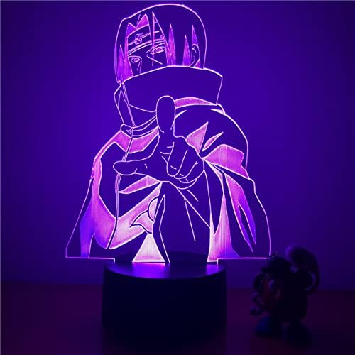 LICHTEE 3D Иллюзионная Лампа Аниме Led нощна светлина, осветителни Тела за Украса Спални, 7 Цвята USB Настолни