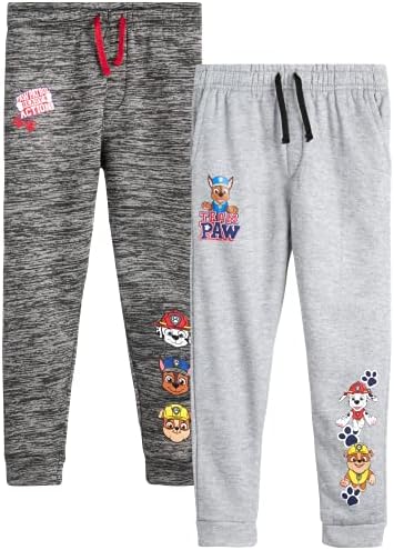 Спортни панталони Paw Патрул за момчета от Nickelodeon – 2 комплекта флисовых панталони за джогинг Chase и Marshall