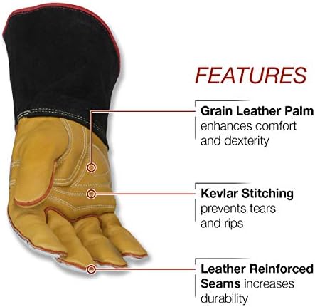 Топлоустойчива Заваръчни ръкавици Lincoln Electric |Алюминизированные Светлоотразителни Ръкавици за ръце | XL | K2982-XL