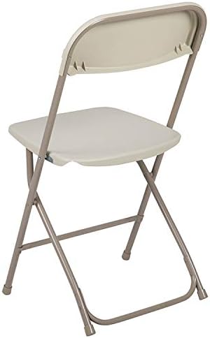 Пластмасов сгъваем стол от серията Flash Furniture Херкулес™ - Кафяв - 10 опаковки с Тегло от 650 килограма Удобен