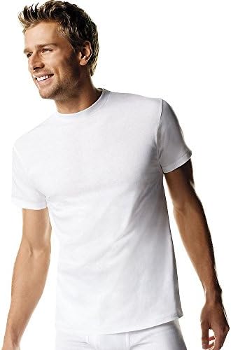 Мъжки t-shirt byHanes Hanes, без тагове ComfortSoft Crewneck (опаковка от 5 броя), (бяла, XX-Large Tall)