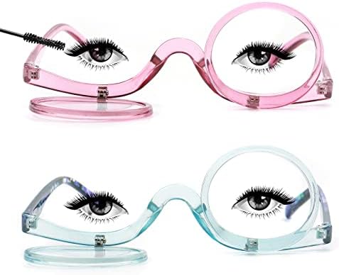 Soarea Очила за четене грима за Жените, Козметични Очила за четене, Увеличителни Очила с панти Леща, S3661, 2 опаковки