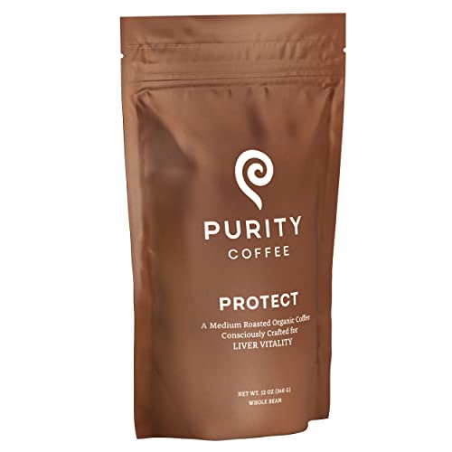 Кафе Purity Coffee PROTECT С най-високо съдържание на антиоксиданти, за Лека и средна печене - Сертифициран от Министерство на земеделието на САЩ Органично кафе от цели зърна