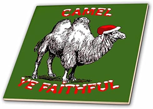 3d Фигура Весел празник на камила и вярност на зелена плочка (ct_352441_1)