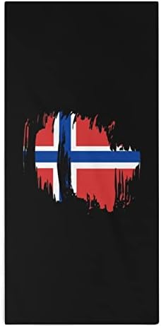 Кърпи за ръце от Микрофибър с Норвежки Флаг в Ретро стил, Супер Впитывающее Кърпа, Бързосъхнеща Гъба