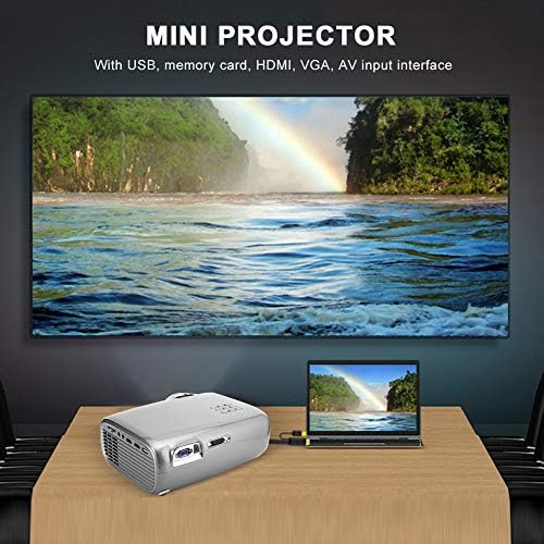 Мини Проектор U43, Led Проектор За Домашно Кино Преносим Проектор С един и същ екран 3200 LM с Оригинална резолюция от 1280 x 720 Дисплей Безжична Синхронизация WiFi (#1)