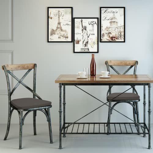 BUYUE 14 Метални Възглавници за столове с Магнитен набор от 4 теми, Луксозни Водоустойчив Мини Облицовки за Седалки