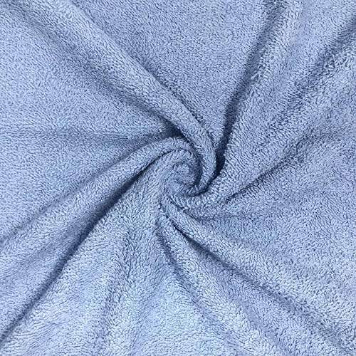 Памучен плат Pico Textiles, махровая плат син цвят, ширина 45 см, дължина 3 ярд, заключи 4506