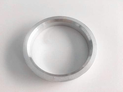 4 бр. Сребристи алуминиеви пръстени от 70,4 мм (колелце) до 66,1 мм (Ступица) | Централно пръстен Hubcentric от