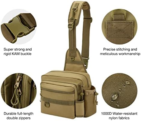 YFDM Многофункционална Найлонова Чанта-прашка, Водоустойчива Чанта За Съхранение на Риболовни Принадлежности На Открито,