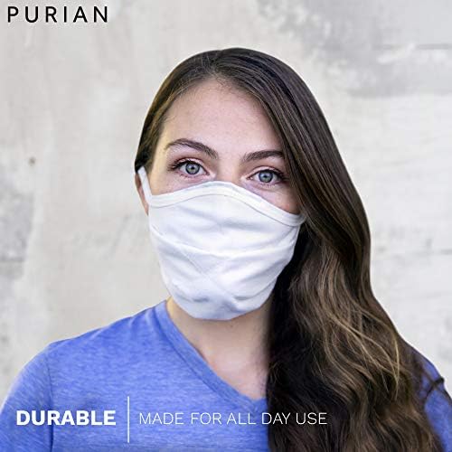 Маска PURIAN White Tie Behind Mask с Нетъкан Нанофильтрационным слой За употреба през целия ден | 1 Опаковка