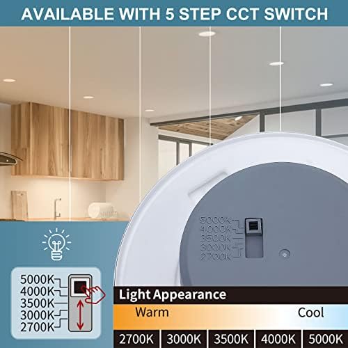 HYPER ОСВЕТЛЕНИЕ HL-88275 4-инчов led лампа за повърхностен монтаж, сертифициран UL, 90 CRI, в цвят по избор CCT 2700K|3000K|