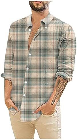 DuDubaby Риза Голям Размер за Мъже, Дизайнерски Лятна Ежедневни Хавайска Блуза с 3D Принтом, Ризи с Дълъг Ръкав