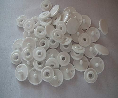 Xucus Едро КАМ T5 Закопчалката-пуговица За малки деца, Пластмасовата закопчалка-карамфили от смола, Тъканни бутони за памперси, бял, черен, 1000 комплекти - (Цвят: Т8 Бяла)
