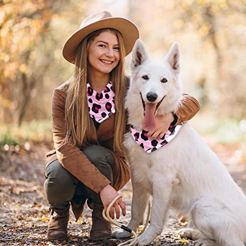 2 Опаковки Шал-Кърпи за кучета, Меки Регулируеми Кърпи за малки Кученца, Триъгълни Обратими Шалове за Домашни