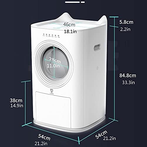 jinyiSHOP Кутия за котешки тоалетни Иновативна Автоматична Кутия за котешки тоалетни Интелигентна Автоматична Почистване