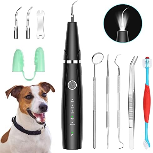 Ултразвукова Комплект за почистване на зъбите на кучета за Почистване на зъбите на домашни любимци, Средство за