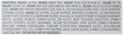 Детска смес Happy Baby Organics на основата на мляко на прах с ниско съдържание на желязо, 1-ви етап, 21 унция (опаковка