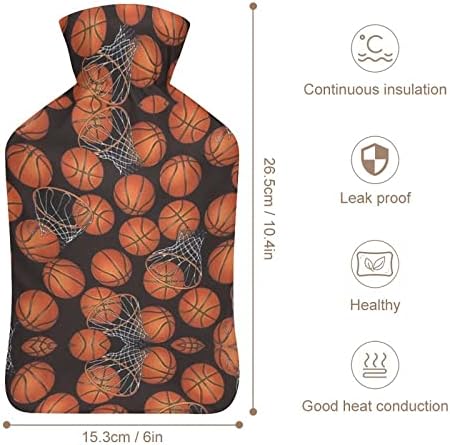 Чанта за впръскване на вода Баскетболен спорт с Капак 1000 мл Топла Топла Бутилка за Мъже и Жени