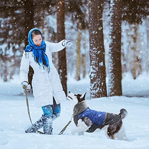 Зимни Палта за кучета EMUST, Обратими Флисовые Палто за Малки Кучета на Зимата, Ветрозащитная Топло Яке за Малки Кучета,