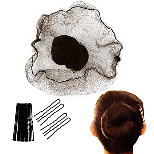 Набор от невидимок за коса и U-образна заколок, 50 броя Етажа Невидимок за коса с Еластични ръбове и 40 Броя U-образни
