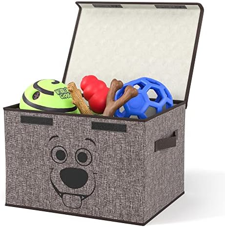 Кутия за играчки за кучета Mindspace с капак - Органайзер за играчки за кучета за съхранение на играчки за Кучета -
