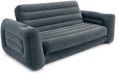 Надуваем разтегаем диван Intex Queen Size и разтегателен диван-futon Sleep Away от 2 Подстаканниками (помпа