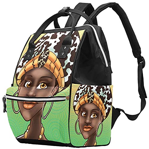 Африкански Черен Традиционни Дамски Чанти-Тоут за Памперси, Раница за Мумии, Голямо Голям Чанта за Памперси, Пътна Чанта