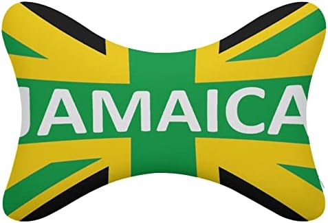 Ямайски Флаг на Кралство 2 бр. Автомобилни Възглавница за шията Дишаща Автоматична Възглавница За главата с останалите