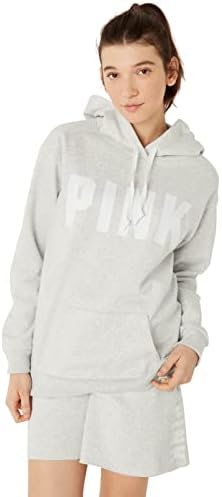 Victoria ' s Secret PINK, мек вълнен плат Пуловер с качулка Campus