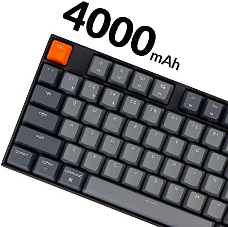 Пълен размер механична клавиатура Keychron K10 с бяла led подсветка и възможност за гореща замяна за Mac Windows, Многозадачност
