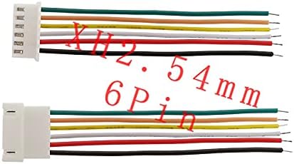 Схема на кабели XH-2.54 Тел конектор Кабел 6-пинов Стъпка 2.54 мм Штекерная контакт с гнездовыми клеммами Проводный
