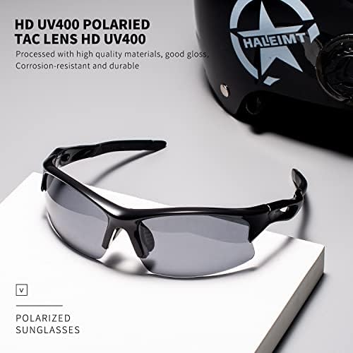 Слънчеви очила Youmuku мъжки Поляризирани Спортни Очила за Бейзбол Колоездене Шофиране Голф, Риболов Джогинг, Слънчеви очила за мъже жени