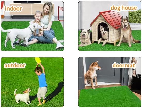 Oiyeefo, килим от изкуствена трева за домашни любимци, за малки кученца, на тревата за домашни любимци, разменени подложка