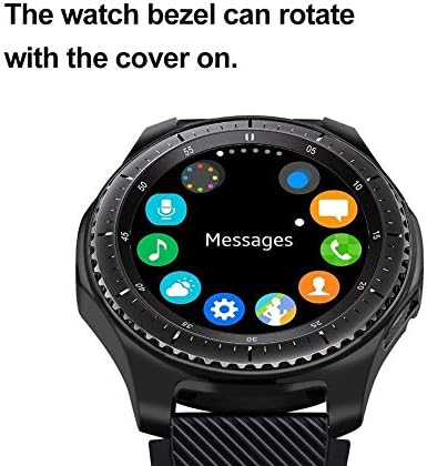 Калъф, Съвместим с Samsung Galaxy Watch 46 мм, тънък калъф от TPU NaHai С покритие, устойчив на удари калъф, Гъвкав Защитен
