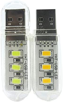 SOLUSTRE 6 БР. Plug Led нощна светлина Mini USB Led Лампа За Четене Лампа за Лаптоп, за Десктоп, Лаптоп, Преносим Компютър