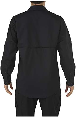 5.11 Тактическа Мъжки работна риза Taclite Professional с дълъг ръкав и копчета, обработена тефлон, Стил 72175