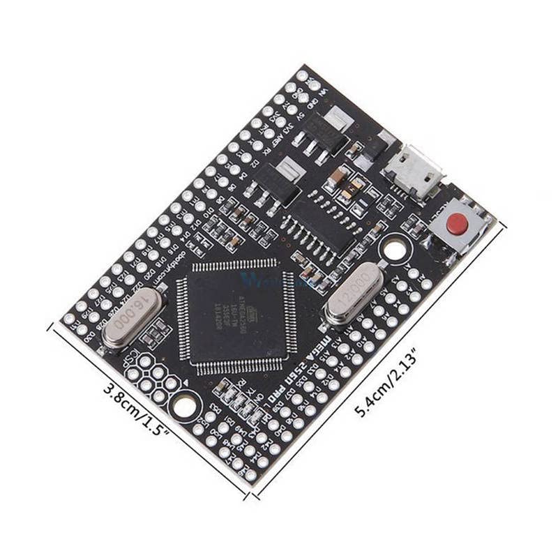 MEGA 2560 PRO Вграден чип CH340G/ATMEGA2560-16AU с гнездовыми глави, Съвместими за Arduino Mega2560 Micro USB