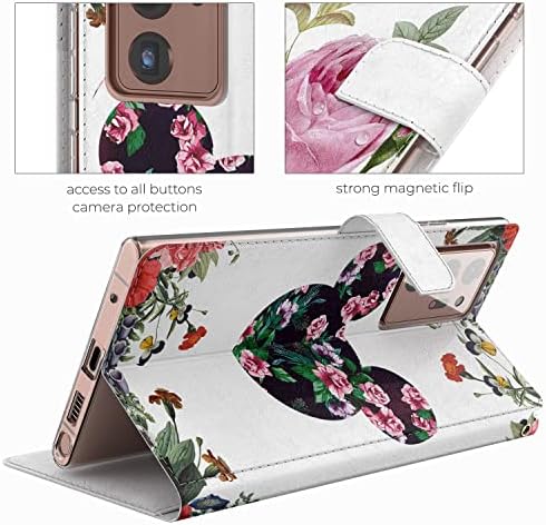 Чанта-портфейл Cavka за телефон, Съвместим с Samsung S21 Ultra 5G Note 20 10 Plus S20 FE A71, Магнитна мишка с цветен