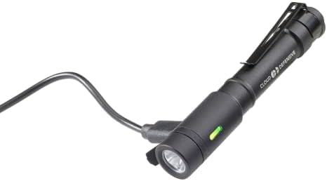 Облачен Защитен Chicro Admin Light 350 Лумена USB Акумулаторна Джобен Фенер EDC Черен