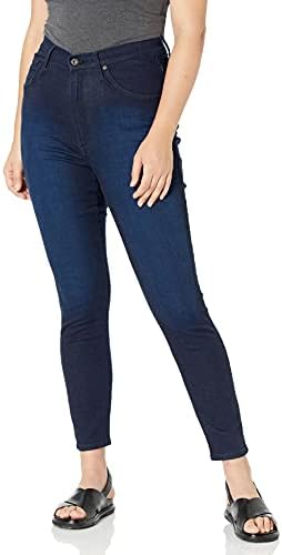 Дамски дънки James Jeans Голям размер с висока засаждане в плътно прилепнали Deep End
