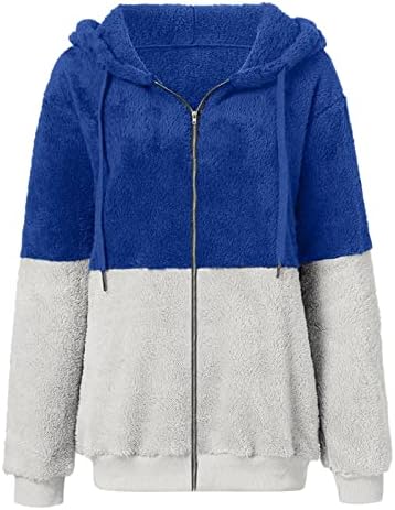 Дамско Зимно палто FOVIGUO, Работно Пуловер с Голям Размер с Дълъг ръкав за Жени, Всекидневни Зимен Пуловер