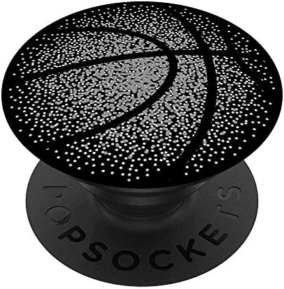 Баскетболен Черно-сиво пиксел графики за момчета или Момичета PopSockets с възможност за смяна на PopGrip