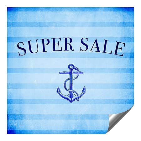 CGSignLab | Супер Разпродажба -Морски ивици Сверхпрочная Промишлена Самозалепваща Алуминиева Стикер на стената